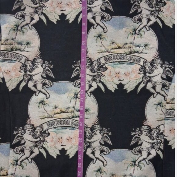 Rebel Vengeance Shacket Men's Large Cherubims And Oasis Print Non Ducor Duco. - Picture 11 of 11